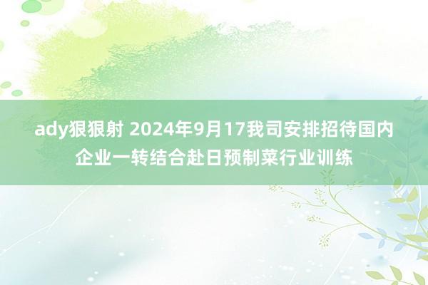 ady狠狠射 2024年9月17我司安排招待国内企业一转结合赴日预制菜行业训练