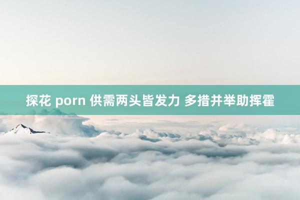 探花 porn 供需两头皆发力 多措并举助挥霍