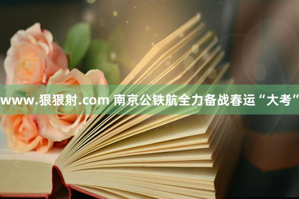 www.狠狠射.com 南京公铁航全力备战春运“大考”