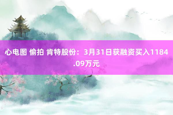 心电图 偷拍 肯特股份：3月31日获融资买入1184.09万元