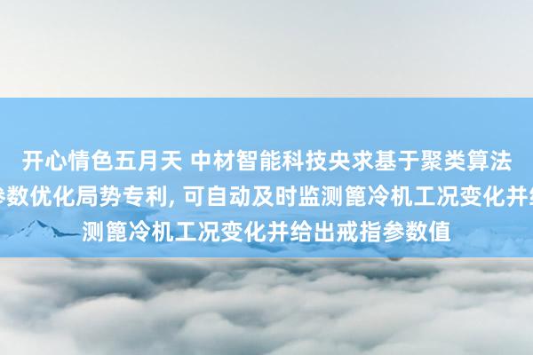 开心情色五月天 中材智能科技央求基于聚类算法的篦冷机开拓参数优化局势专利， 可自动及时监测篦冷机工况变化并给出戒指参数值