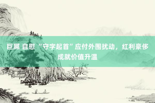 巨屌 自慰 “守字起首”应付外围扰动，红利豪侈成就价值升温
