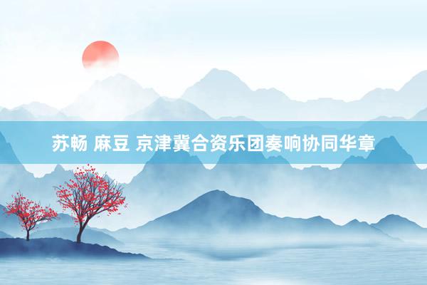 苏畅 麻豆 京津冀合资乐团奏响协同华章