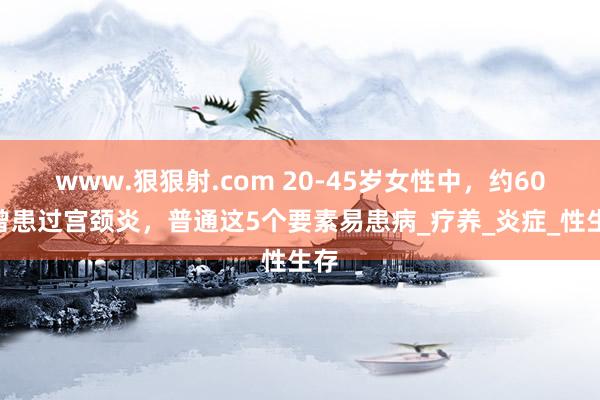 www.狠狠射.com 20-45岁女性中，约60%曾患过宫颈炎，普通这5个要素易患病_疗养_炎症_性生存